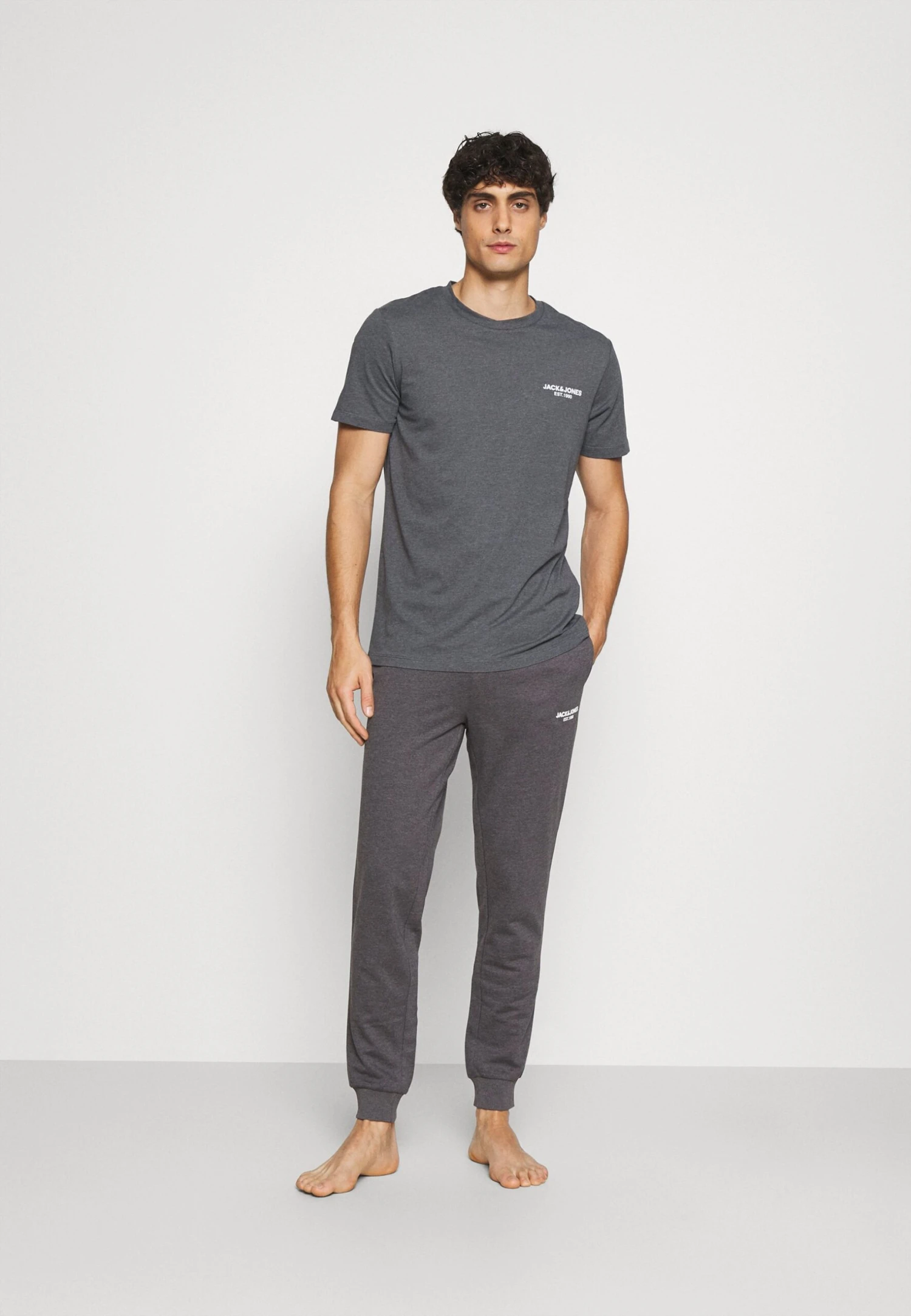 Jack & Jones Jachexa Tee And Pants - Pyjama - Asphalt 2 Jack & Jones Jachexa Tee And Pants - Pyjama - Asphalt - Afbeelding 2