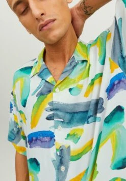 Jack & Jones Jorjuan Aop Ss Smu Ln - Overhemd - Cloud Dancer -Jack & Jones Verkoopwinkel 073b57062e2e4789a38812b6d41cf9de