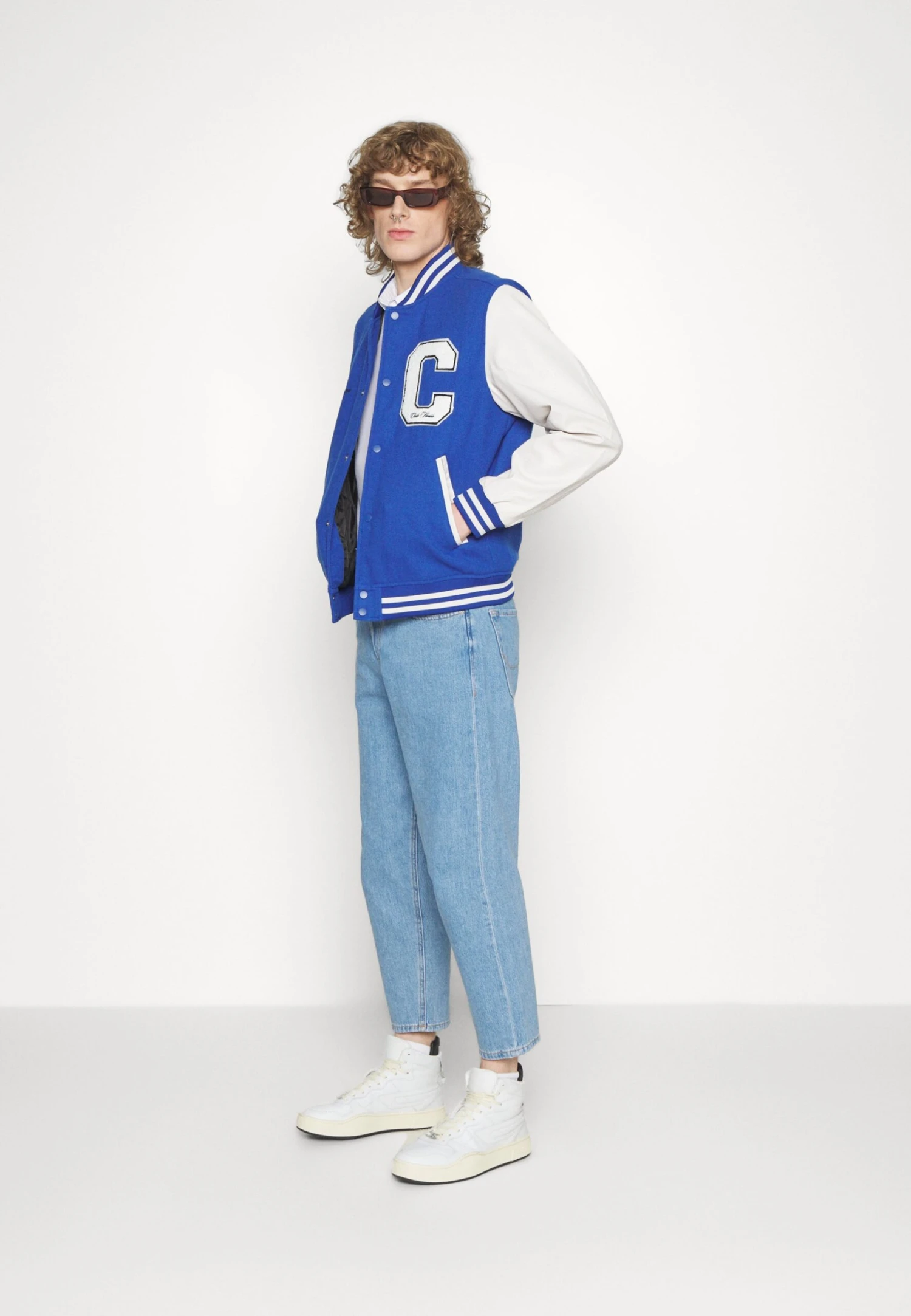 Jack & Jones Jorcollege Jacket Unisex- Bomberjacks - Nautical Blue 2 Jack & Jones Jorcollege Jacket Unisex- Bomberjacks - Nautical Blue - Afbeelding 2