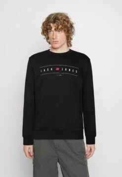 Jack & Jones Jjflag Crew Neck - Sweater - Black