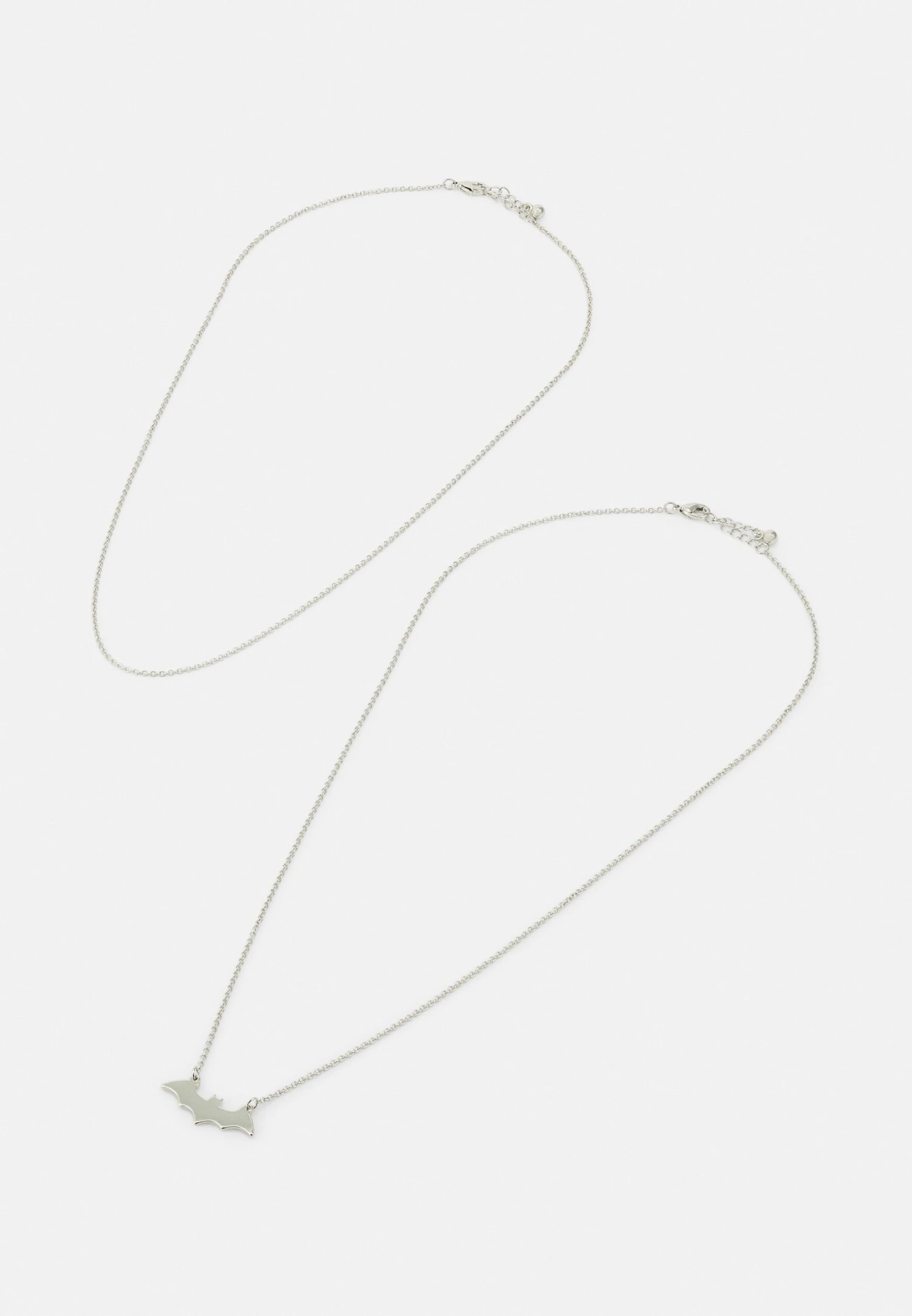 Jack & Jones Pendantbatman 2Pack - Ketting - Silver-Coloured 1 Jack & Jones Pendantbatman 2Pack - Ketting - Silver-Coloured