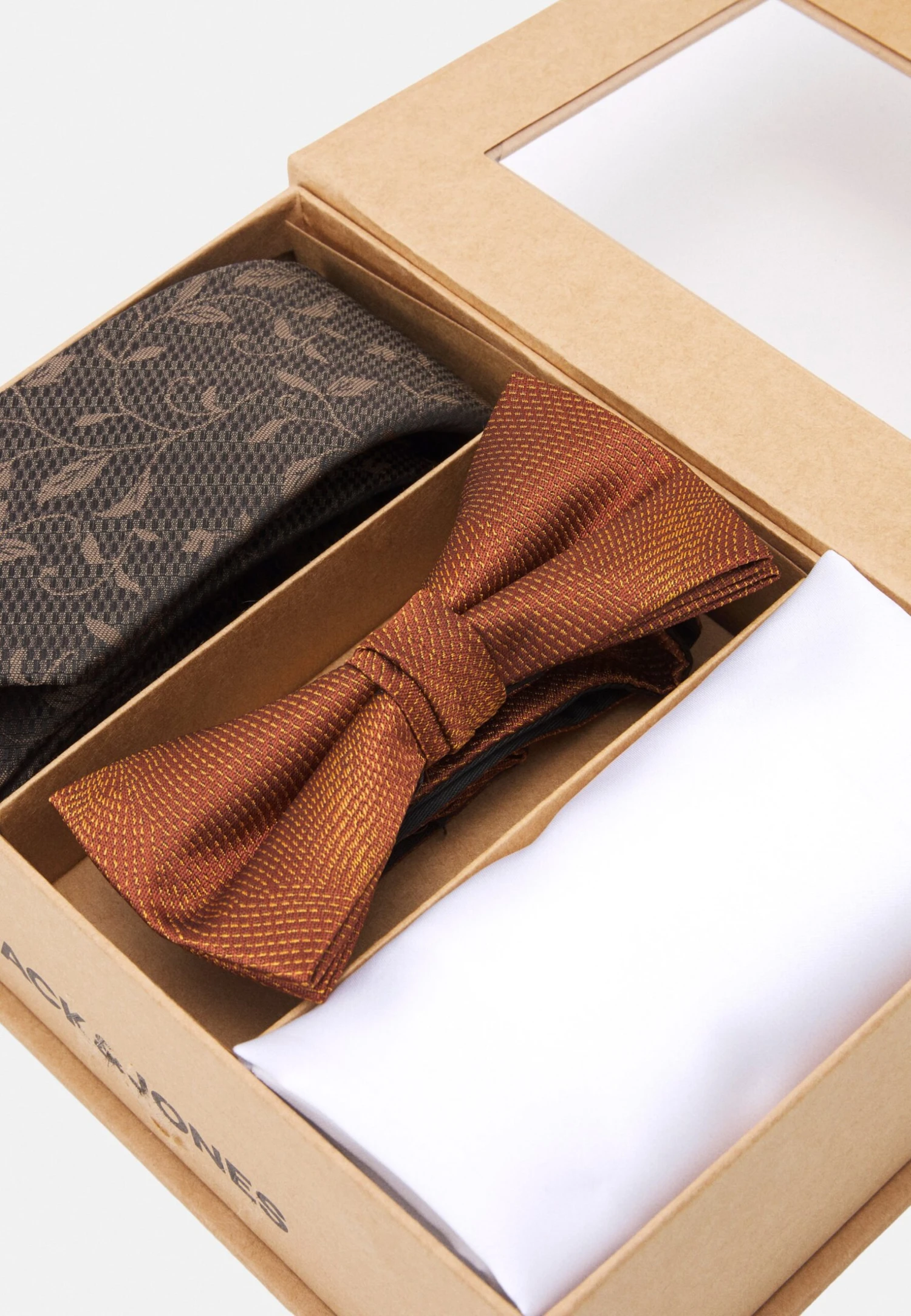 Jack & Jones Jacgoldie Necktie Set - Stropdas - Black/Bronze 6 Jack & Jones Jacgoldie Necktie Set - Stropdas - Black/Bronze - Afbeelding 6