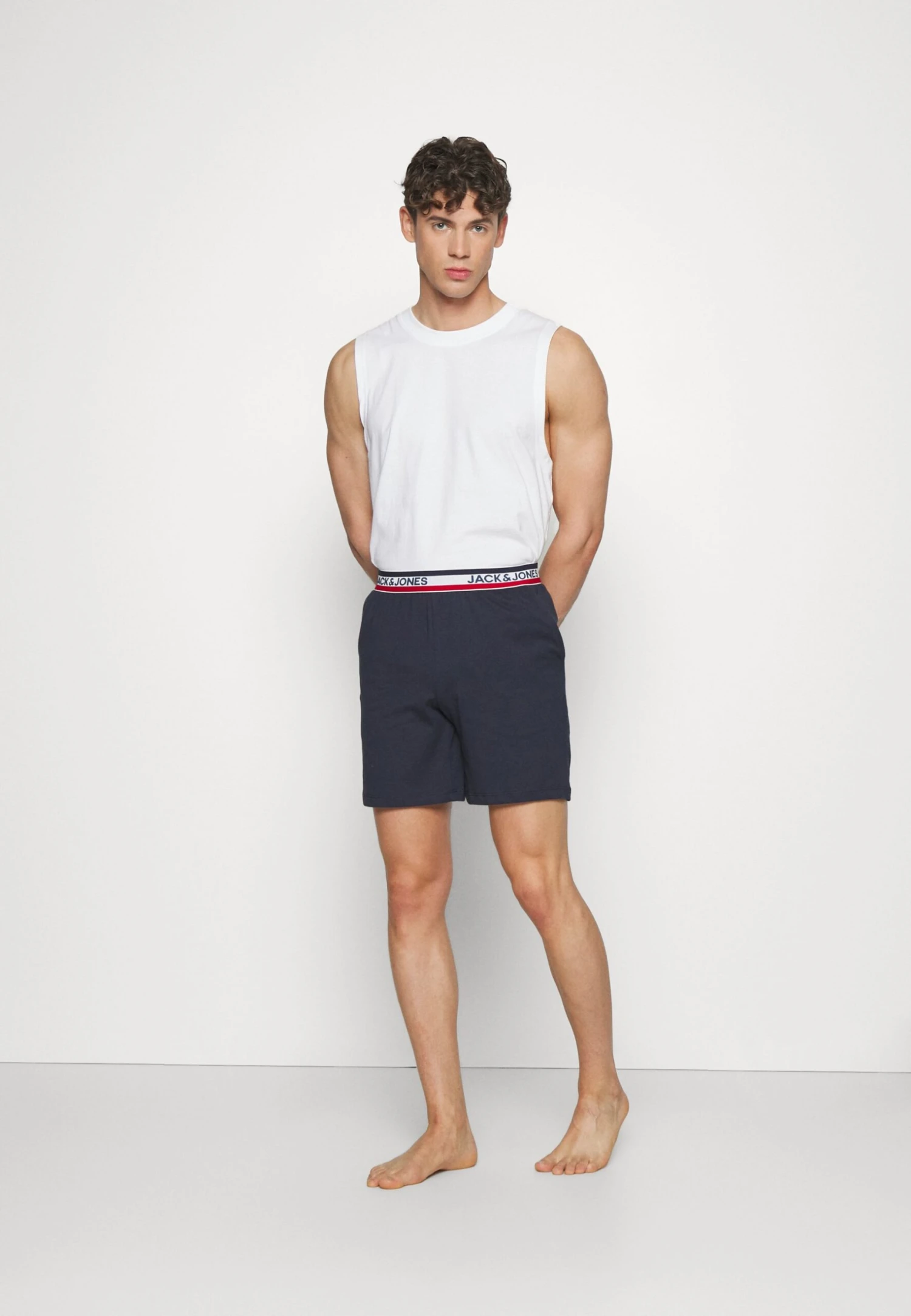 Jack & Jones Tape Shorts - Pyjamabroek - Navy Blazer 2 Jack & Jones Tape Shorts - Pyjamabroek - Navy Blazer - Afbeelding 2