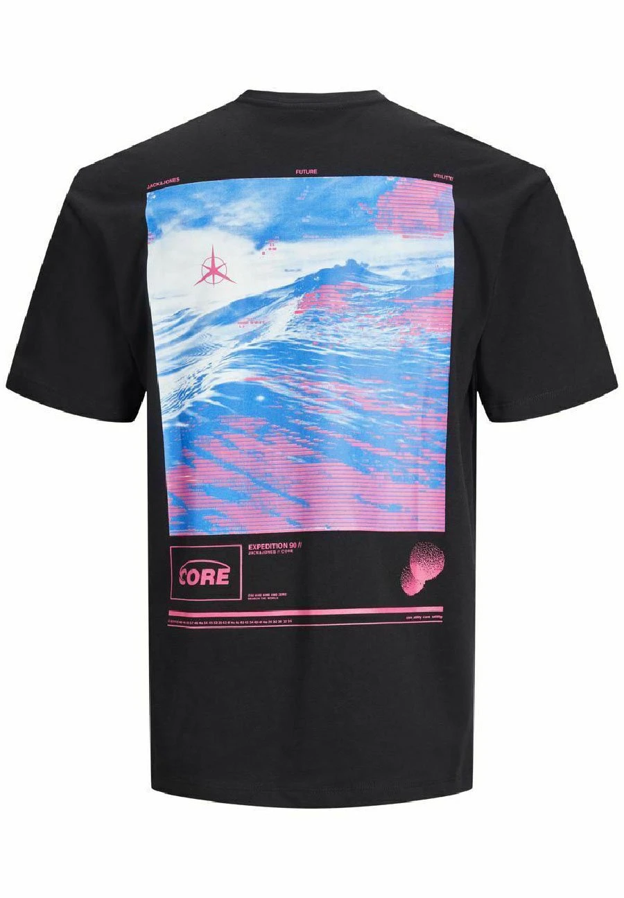 Jack & Jones Crew Neck - T-Shirt Print - Black 8 Jack & Jones Crew Neck - T-Shirt Print - Black - Afbeelding 8