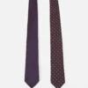Jack & Jones Jacdavid Tie Unisex 2 Pack - Stropdas - Port Royale
