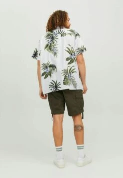 Jack & Jones Plus Size Kurzarm Freizeit - Overhemd - Bright White -Jack & Jones Verkoopwinkel 1375d8e4627a432085e22af45f8026f3