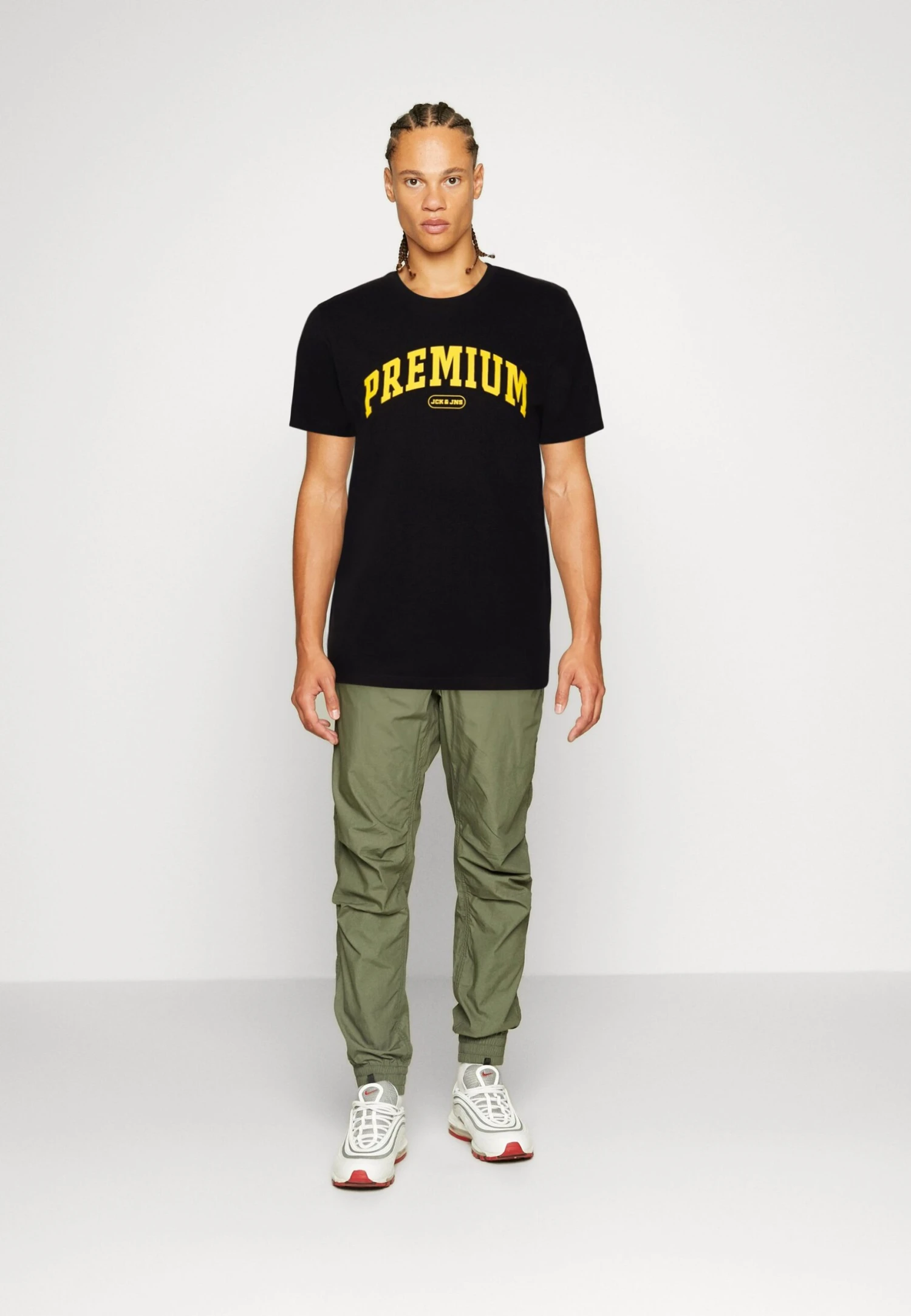 JACK&JONES Premium Jprblubooster Tee Crew Neck - T-Shirt Print - Black 2 JACK&JONES Premium Jprblubooster Tee Crew Neck - T-Shirt Print - Black - Afbeelding 2
