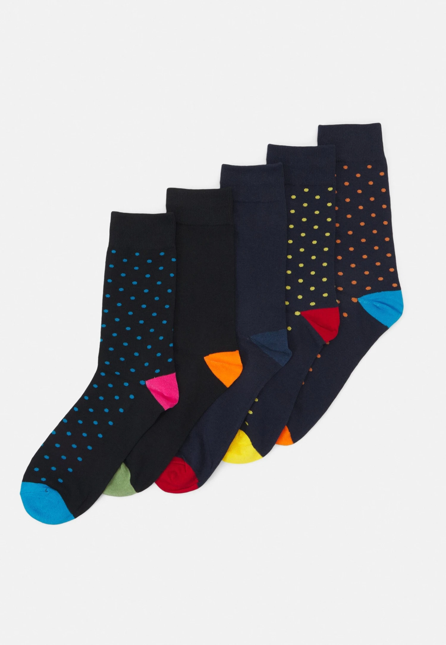 Jack & Jones Jaccolorful Sock 5 Pack - Sokken - Black 1 Jack & Jones Jaccolorful Sock 5 Pack - Sokken - Black