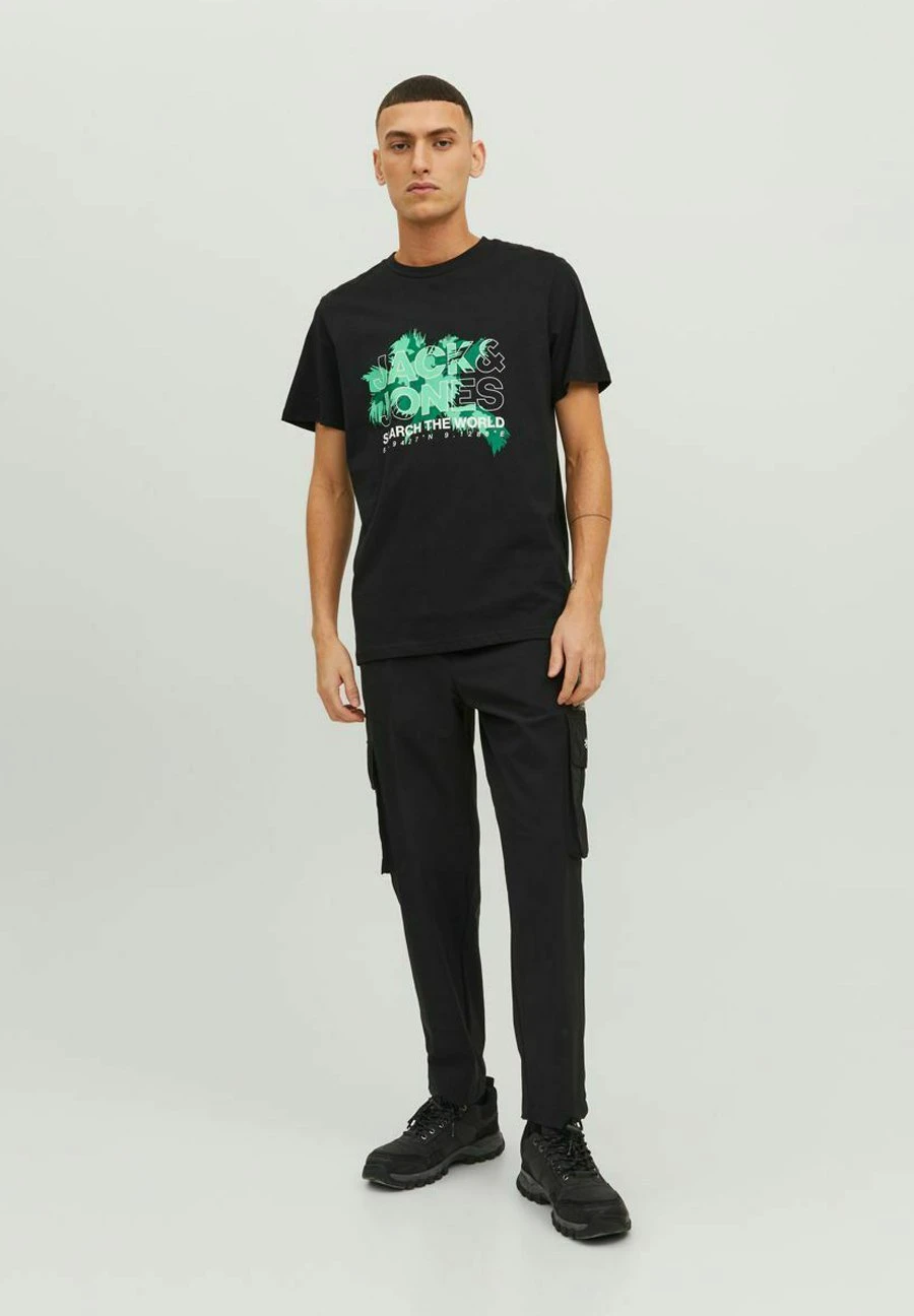 Jack & Jones Jcomarina Tee Crew Neck - T-Shirt Print - Black 2 Jack & Jones Jcomarina Tee Crew Neck - T-Shirt Print - Black - Afbeelding 2
