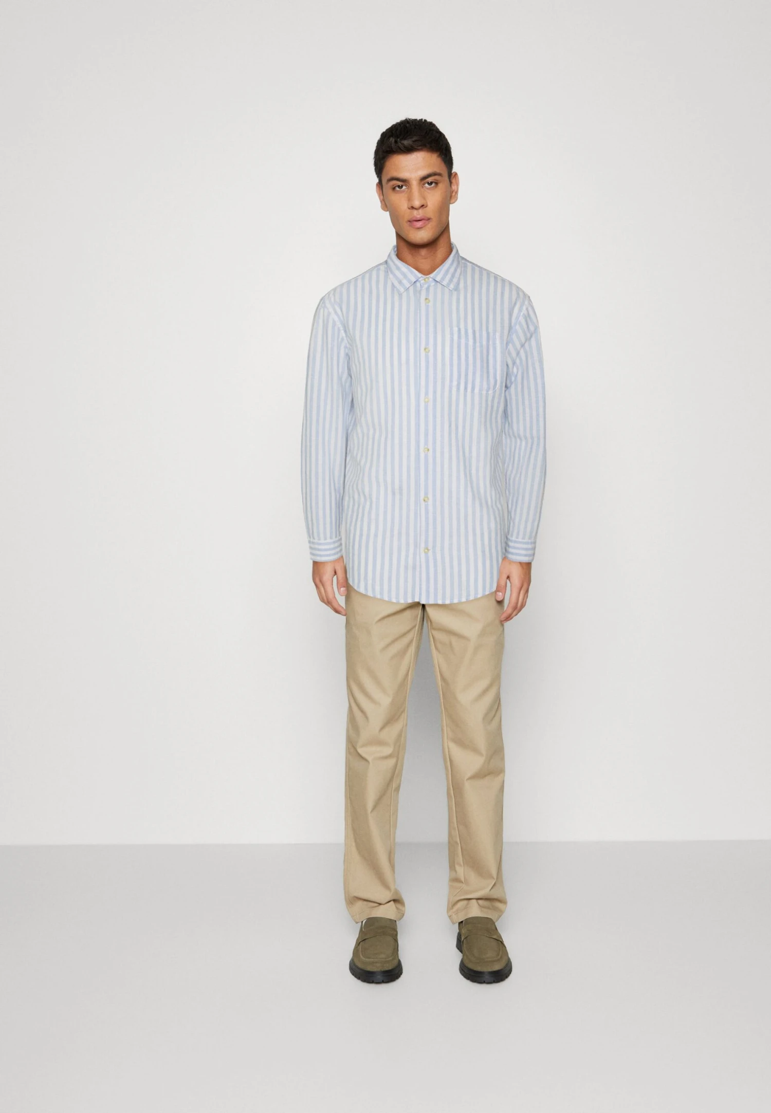 JACK&JONES Premium Jprblusummer Stripe L/S - Overhemd - Cashmere Blue 2 JACK&JONES Premium Jprblusummer Stripe L/S - Overhemd - Cashmere Blue - Afbeelding 2