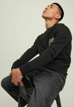 Jack & Jones Jcodes Crew Neck - Sweater - Black -Jack & Jones Verkoopwinkel 193d7d83262a4918b4e98536ed7e0810