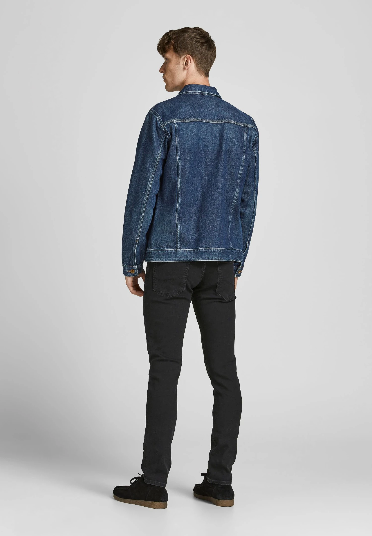 Jack & Jones Jjiglenn Jjoriginal - Slim Fit Jeans - Black Denim 3 Jack & Jones Jjiglenn Jjoriginal - Slim Fit Jeans - Black Denim - Afbeelding 3