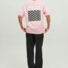 Jack & Jones Jorbelize Crew Neck - T-Shirt Print - Prism Pink