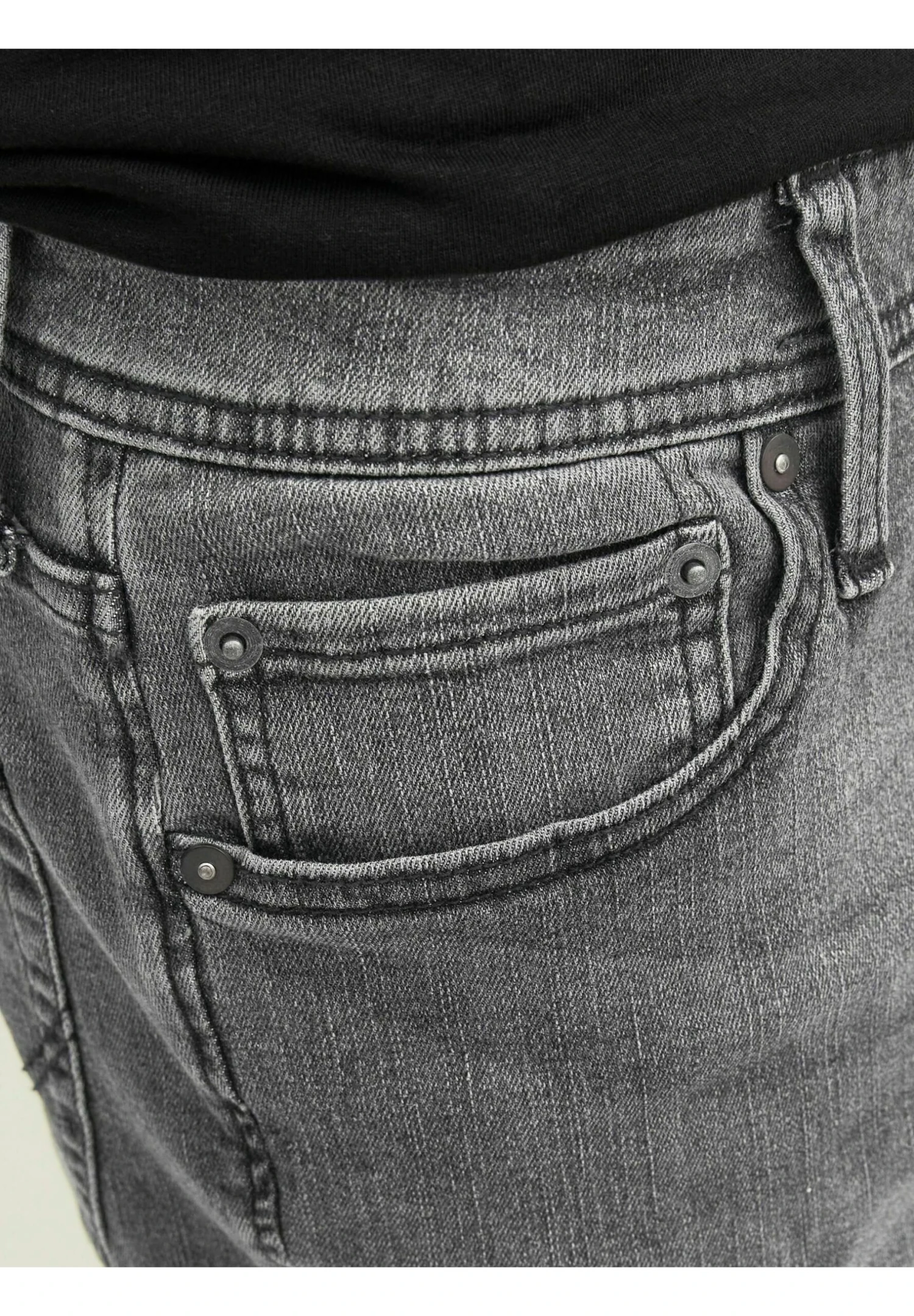 Jack & Jones Glenn Original Sq - Slim Fit Jeans - Black Denim 8 Jack & Jones Glenn Original Sq - Slim Fit Jeans - Black Denim - Afbeelding 8