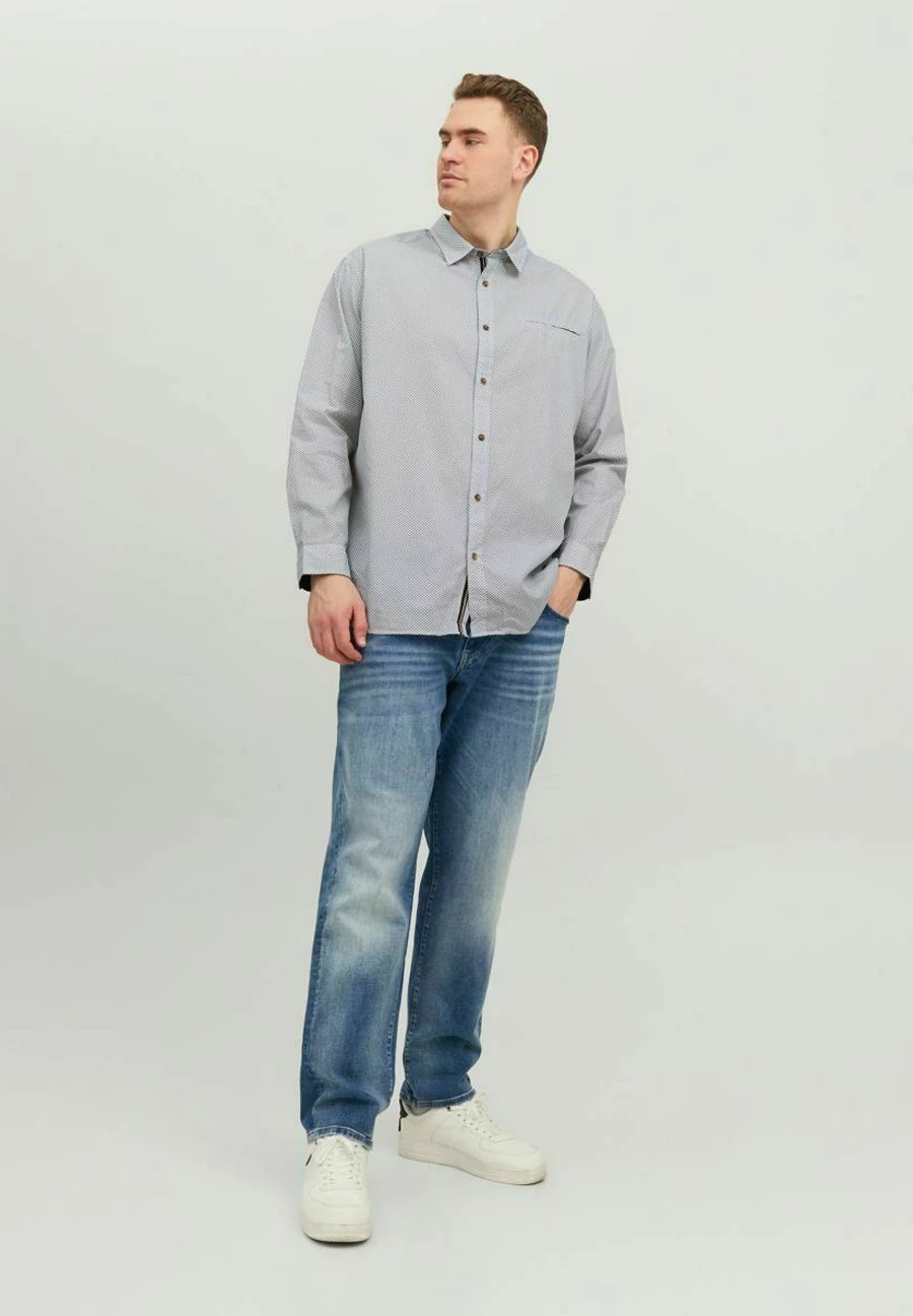 Jack & Jones Plus Size- Overhemd - Cloud Dancer 2 Jack & Jones Plus Size- Overhemd - Cloud Dancer - Afbeelding 2