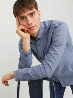 Jack & Jones Jjeclassic Melange - Overhemd - Faded Denim 11 Jack & Jones Jjeclassic Melange - Overhemd - Faded Denim -Jack & Jones Verkoopwinkel 1f348781beeb4567ac152500a085fa97