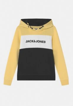 Jack & Jones Junior Jjelogo Blocking Hood Jr - Hoodie - Mellow Yellow