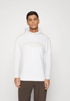 JACK&JONES Premium Jprblubooster Hood - Sweater - Bright White