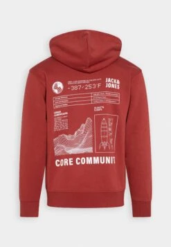 Jack & Jones Jcounseen Backprint Hood - Sweater - Rosewood -Jack & Jones Verkoopwinkel 24ef022c7fb748c9bd3a129e1b58c726