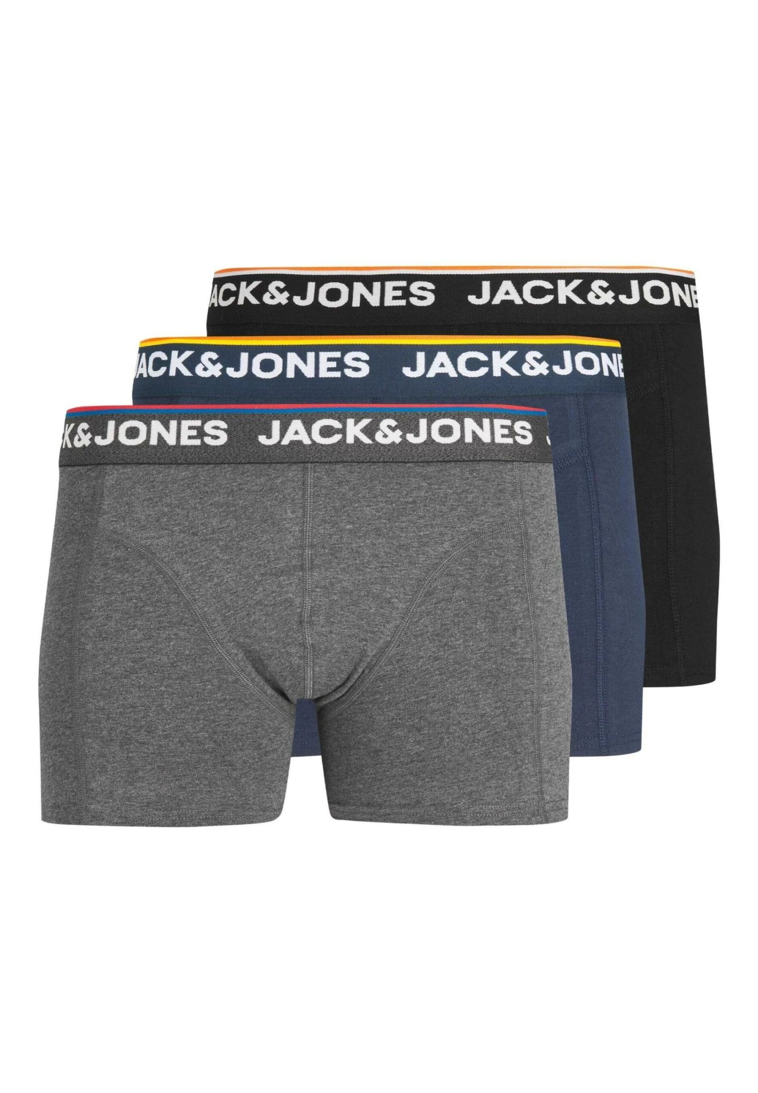 Jack & Jones 3Er Pack Jacdon Trunks - Onderbroeken - Grau 1 Jack & Jones 3Er Pack Jacdon Trunks - Onderbroeken - Grau
