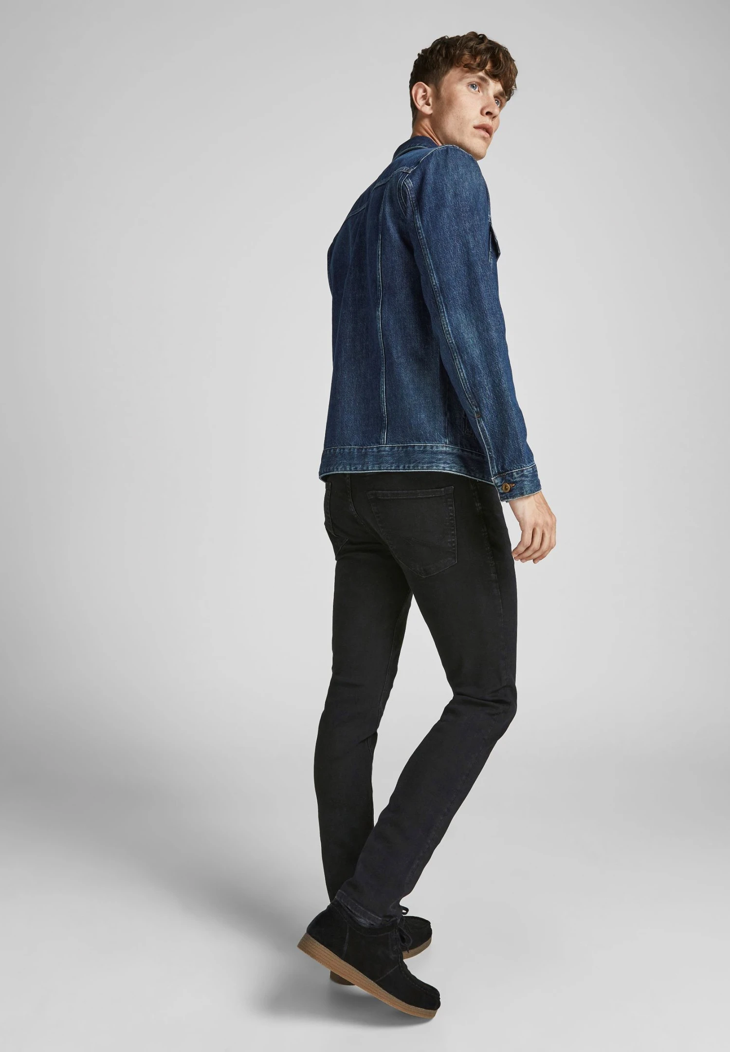 Jack & Jones Jjiglenn Jjoriginal - Slim Fit Jeans - Black Denim 5 Jack & Jones Jjiglenn Jjoriginal - Slim Fit Jeans - Black Denim - Afbeelding 5