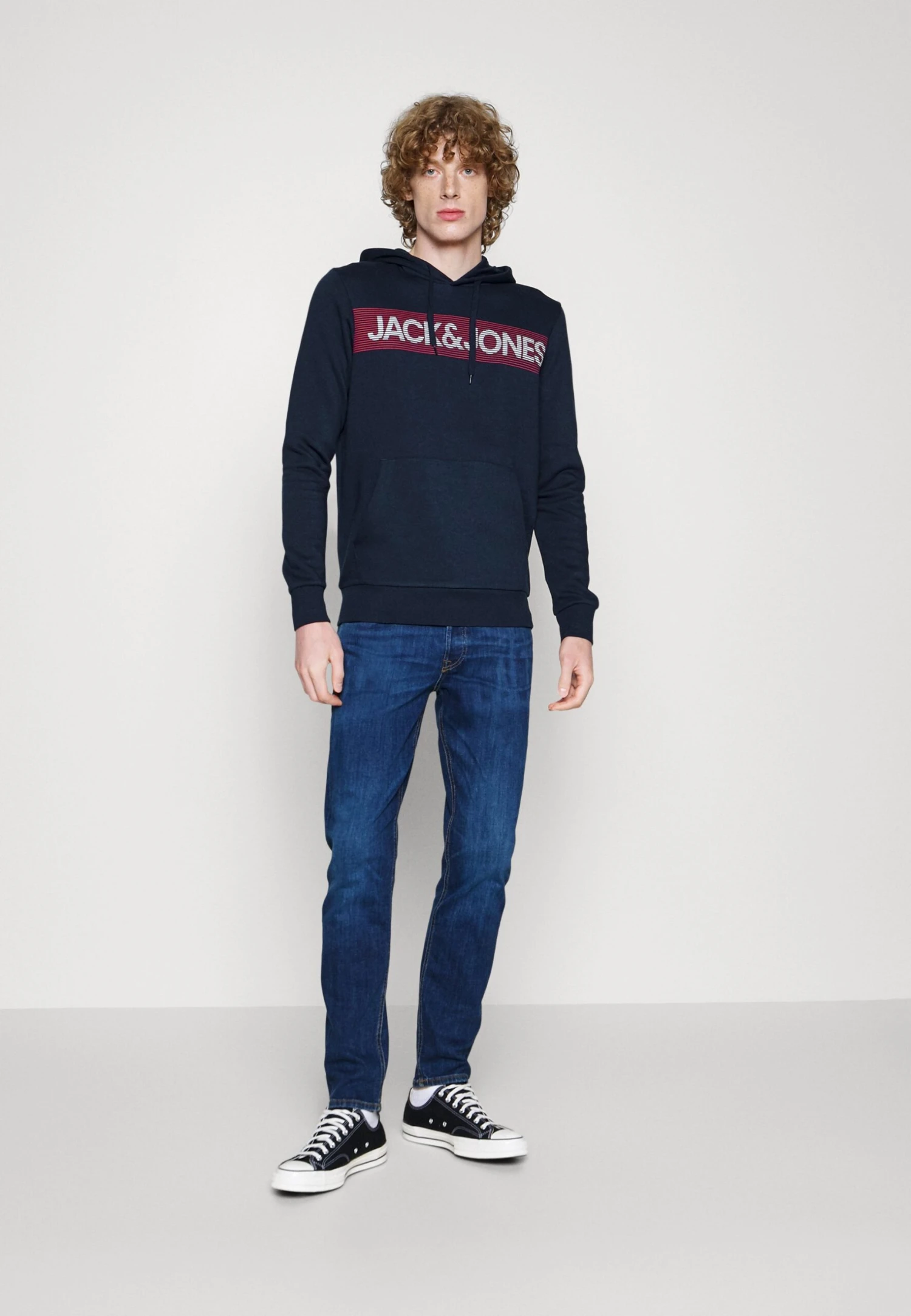 Jack & Jones Ecorp Logo Noos - Hoodie - Navy Blazer 2 Jack & Jones Ecorp Logo Noos - Hoodie - Navy Blazer - Afbeelding 2