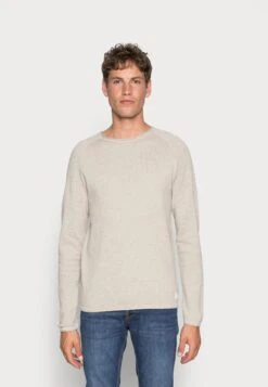 Jack & Jones JjehillCrew Neck Noos - Trui - Oatmeal Melange