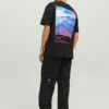 Jack & Jones Crew Neck - T-Shirt Print - Black