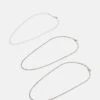 Jack & Jones Jachally Chain Unisex 3 Pack- Ketting - Silver-Coloured