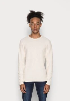 JACK&JONES Premium Jprblucarlos Crew Neck - Trui - Whisper White