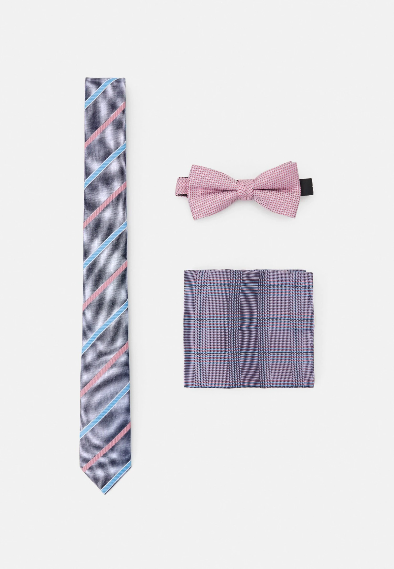 Jack & Jones Jacrilo Summer Giftbox Set Unisex - Vlinderdas - Prism Pink Detail:Tie - Hankie W. Checks - Bowtie 1 Jack & Jones Jacrilo Summer Giftbox Set Unisex - Vlinderdas - Prism Pink Detail:Tie - Hankie W. Checks - Bowtie