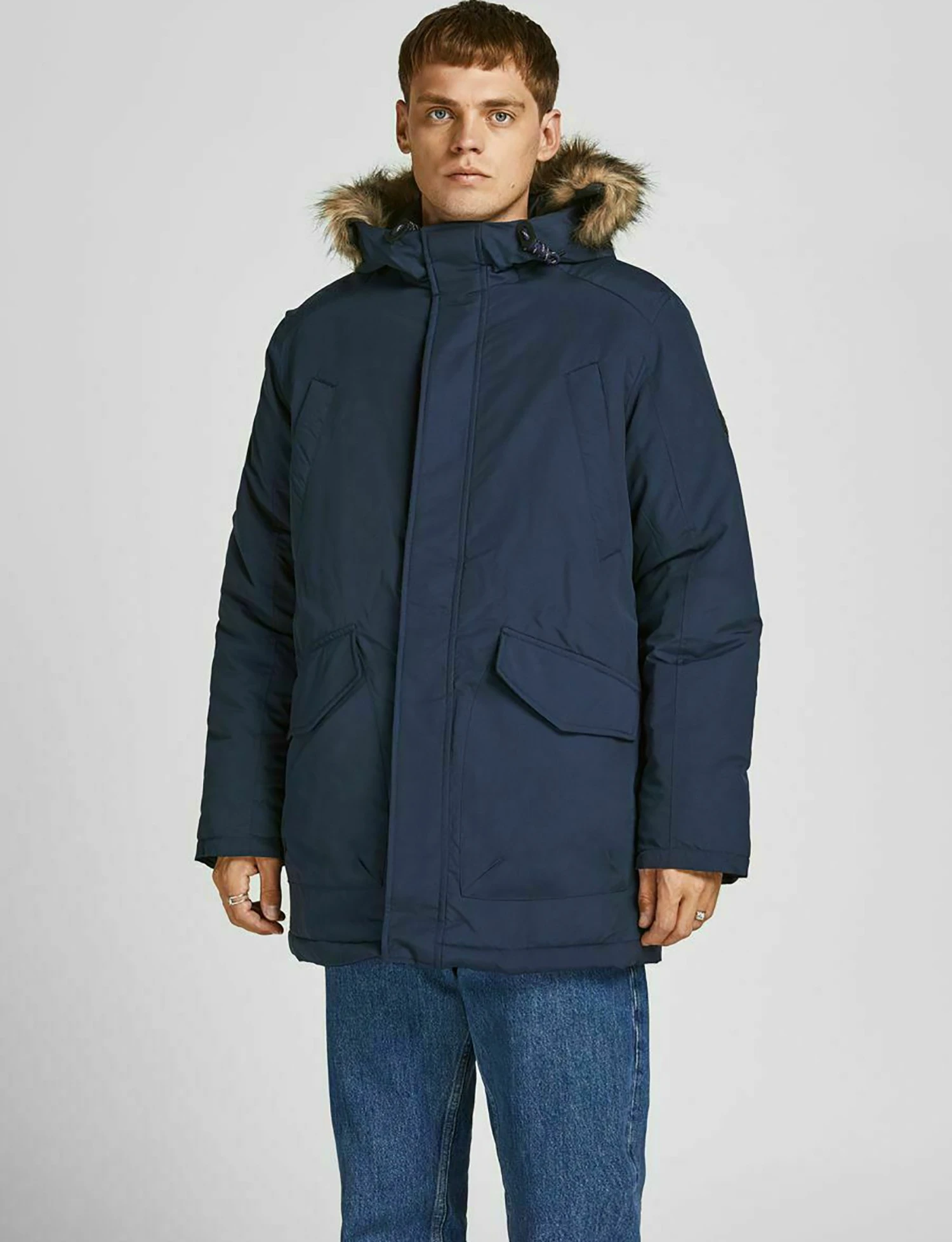 Jack & Jones Jwhgreat - Parka - Navy Blazer 1 Jack & Jones Jwhgreat - Parka - Navy Blazer
