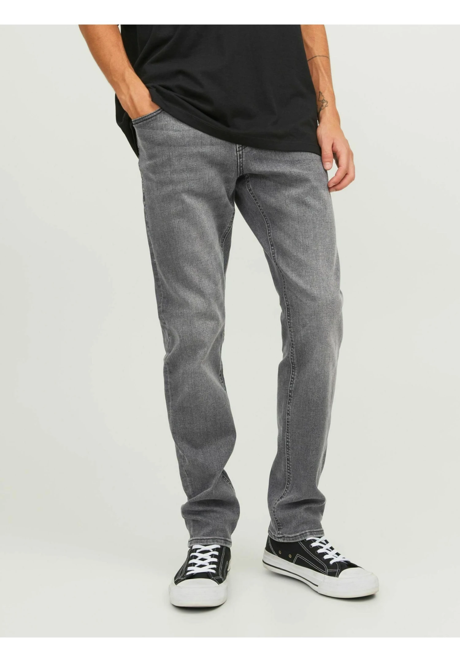 Jack & Jones Glenn Original Sq - Slim Fit Jeans - Black Denim 1 Jack & Jones Glenn Original Sq - Slim Fit Jeans - Black Denim
