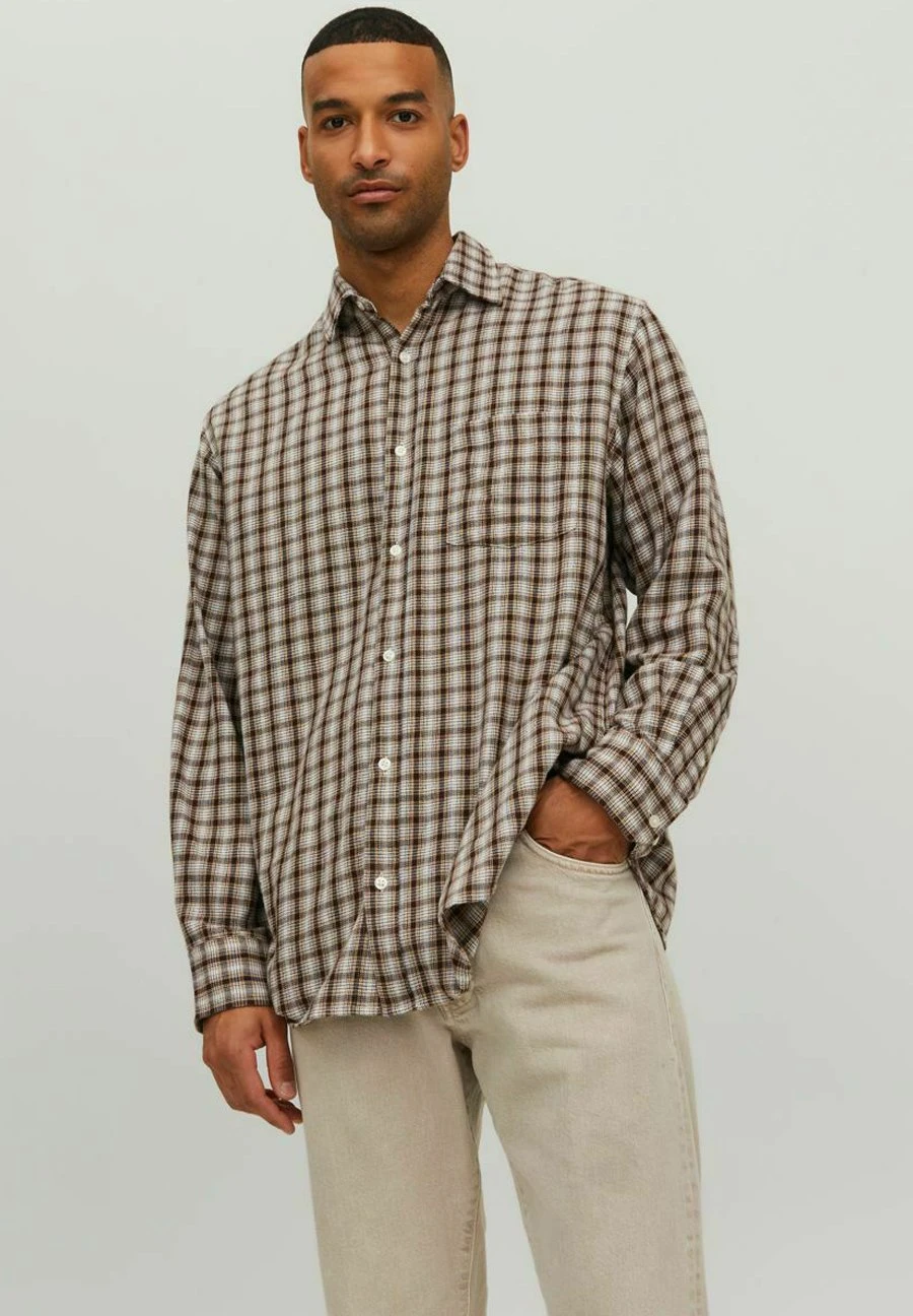 Jack & Jones Karierte - Overhemd - Moonbeam 1 Jack & Jones Karierte - Overhemd - Moonbeam