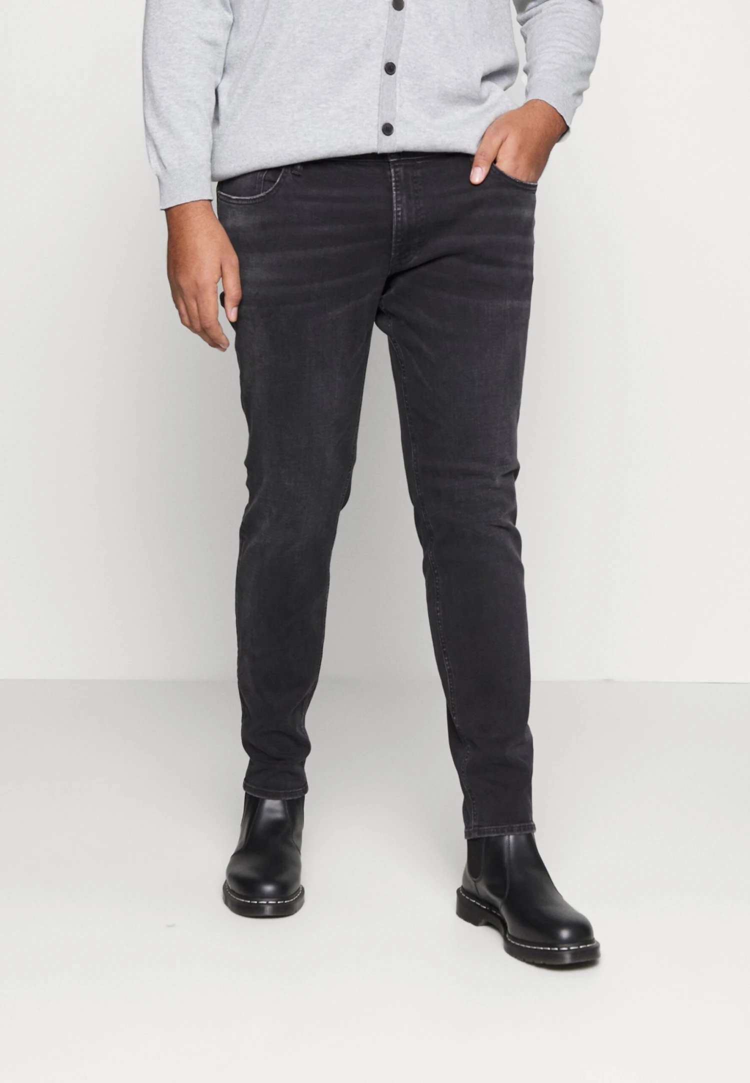 Jack & Jones Jjiliam Jjoriginal - Slim Fit Jeans - Black Denim 1 Jack & Jones Jjiliam Jjoriginal - Slim Fit Jeans - Black Denim