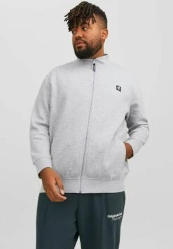 Jack & Jones Reissverschluss - Sweater Met Rits - Light Grey Melange