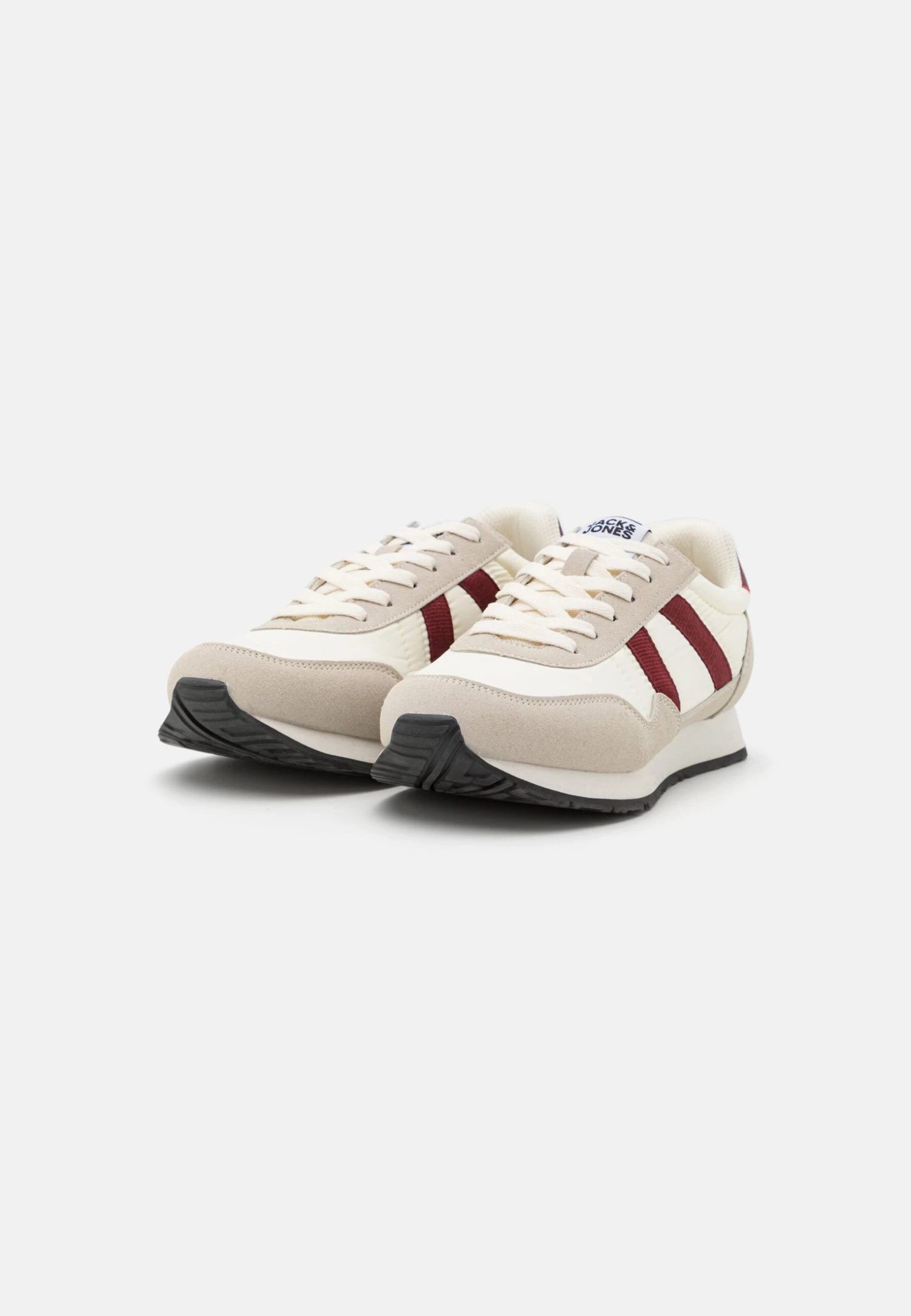 Jack & Jones Jfwhawker Combo - Sneakers Laag - Moonbeam/Cabernet 2 Jack & Jones Jfwhawker Combo - Sneakers Laag - Moonbeam/Cabernet - Afbeelding 2