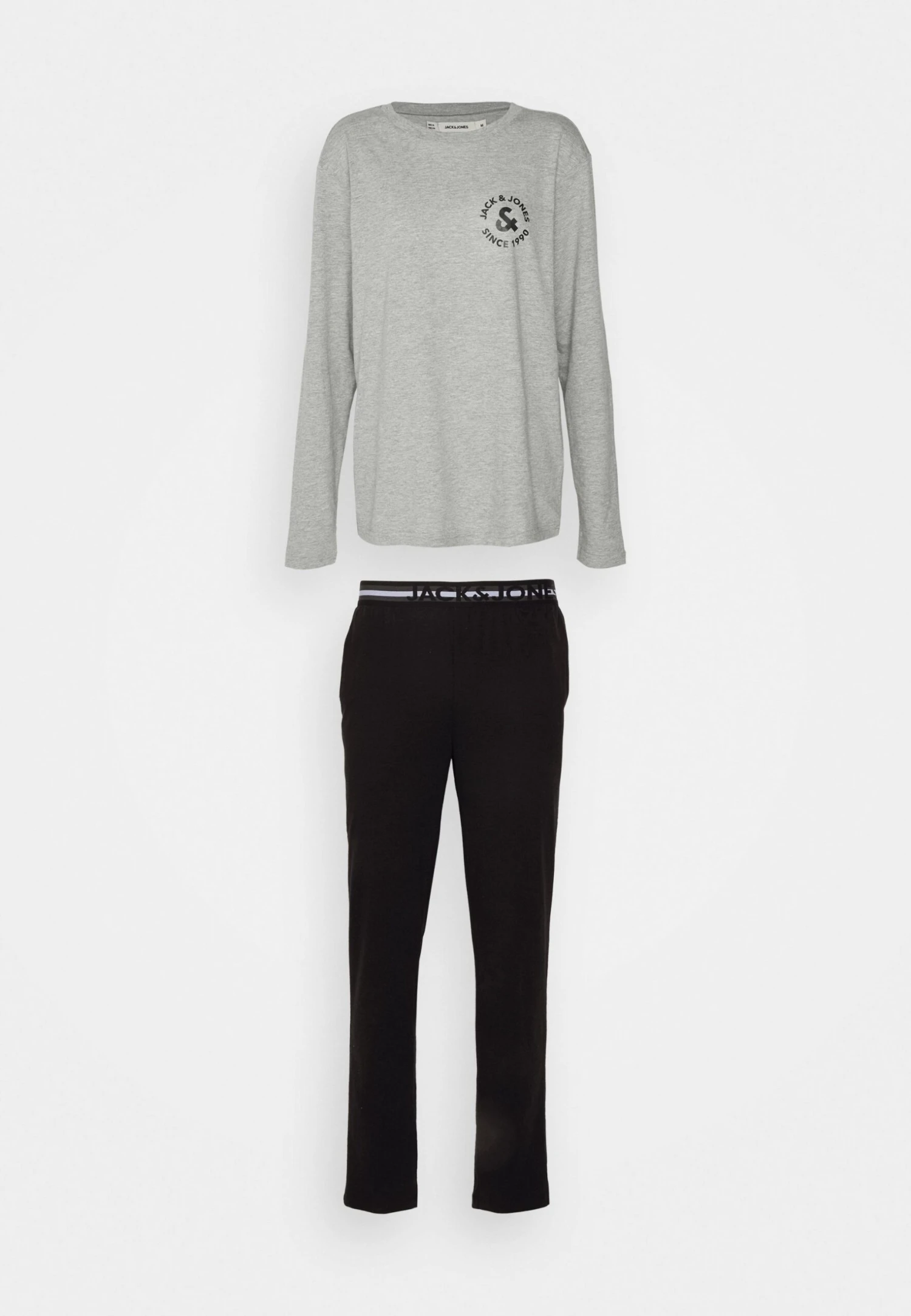 Jack & Jones Jacbasic Logo Tee And Lougepants Set - Pyjama - Light Grey 5 Jack & Jones Jacbasic Logo Tee And Lougepants Set - Pyjama - Light Grey - Afbeelding 5