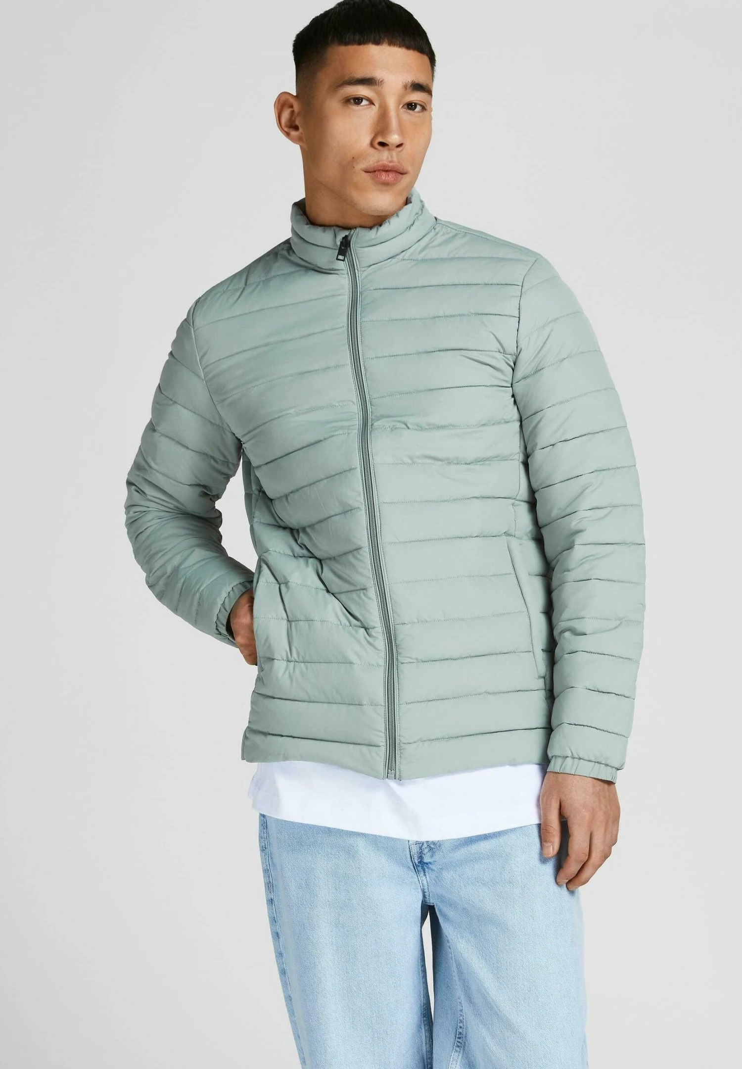 Jack & Jones Puffer Collar Noos - Jas - Slate Gray 1 Jack & Jones Puffer Collar Noos - Jas - Slate Gray