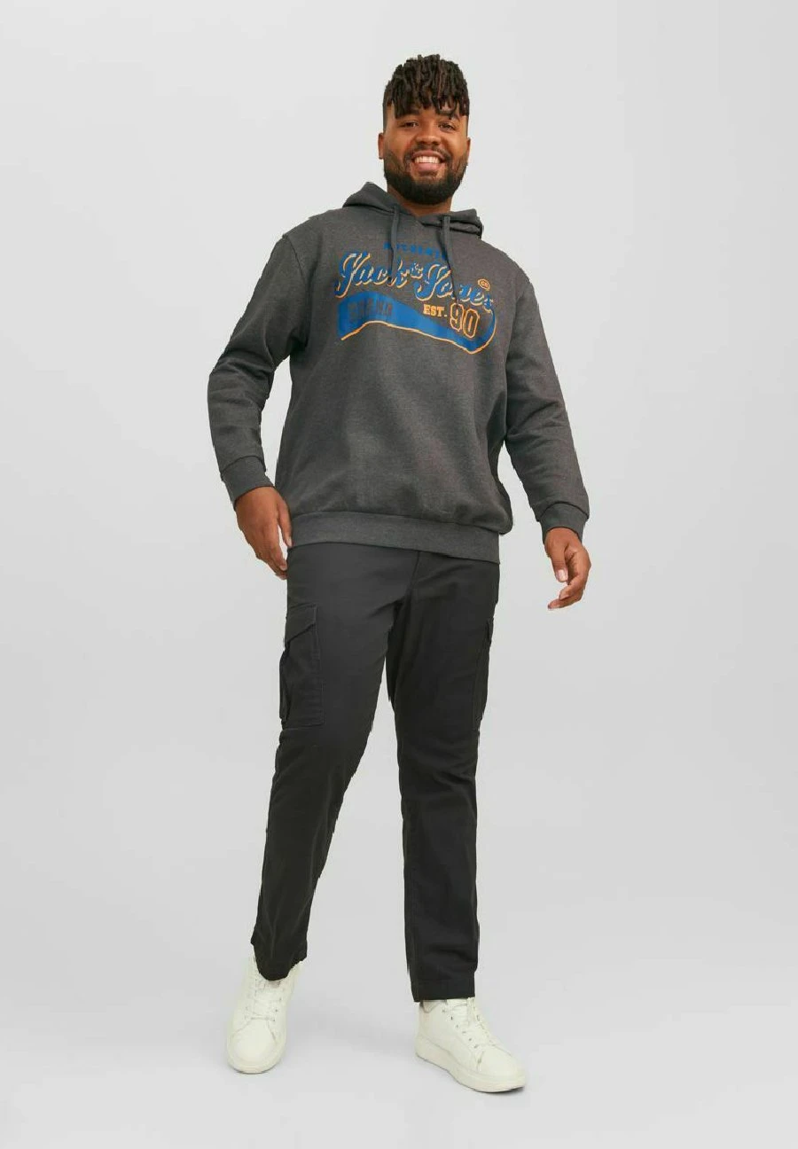 Jack & Jones JjelogoCol Noos Pls - Hoodie - Dark Grey Melange 2 Jack & Jones JjelogoCol Noos Pls - Hoodie - Dark Grey Melange - Afbeelding 2