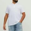Jack & Jones Reissverschluss - Poloshirt - Bright White