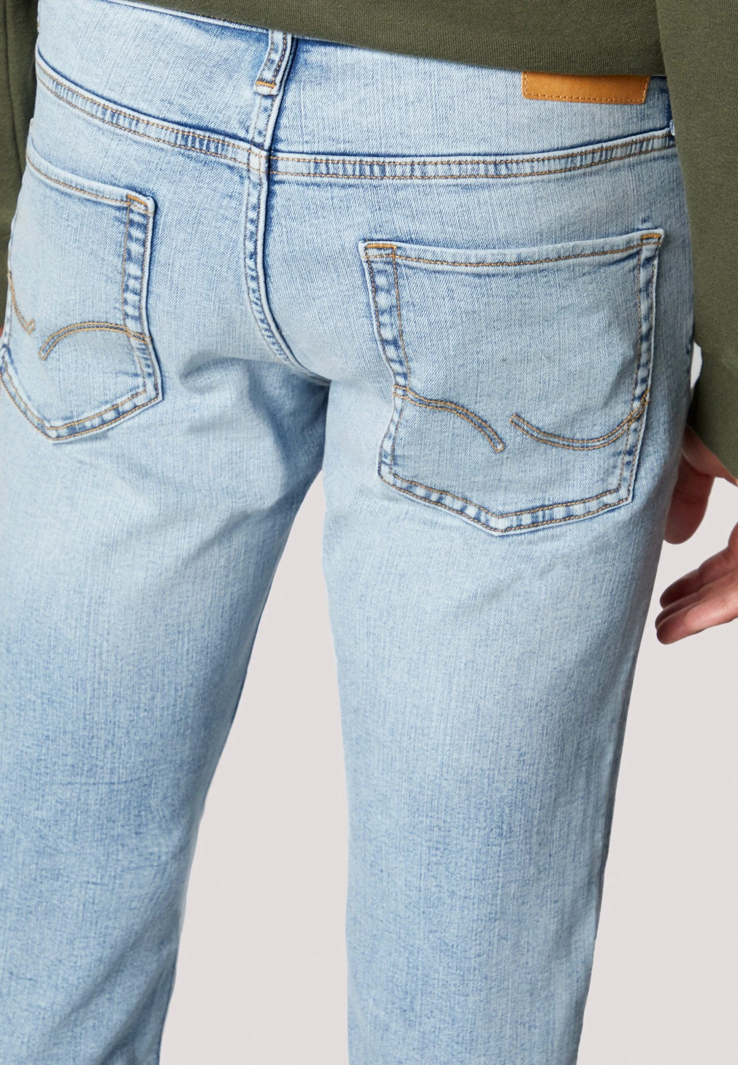 Jack & Jones Jjiglenn Jjoriginal- Slim Fit Jeans - Blue Denim 6 Jack & Jones Jjiglenn Jjoriginal- Slim Fit Jeans - Blue Denim - Afbeelding 6