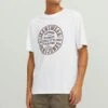 JACK&JONES Premium Jprblueddie Crew Neck- T-Shirt Print - Bright White