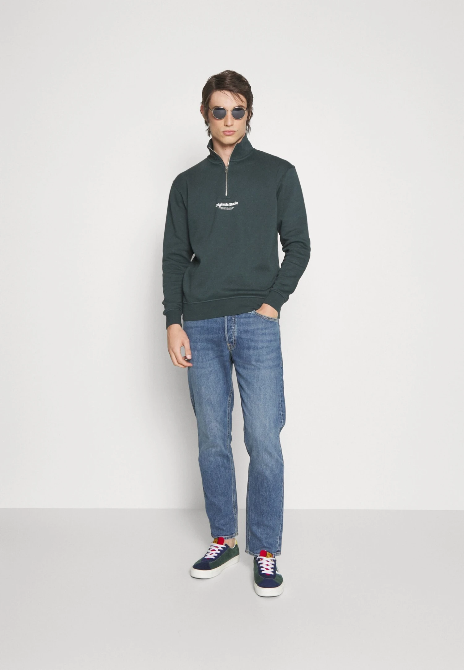 Jack & Jones Jorvesterbro Quarter Zip Hn Sn - Sweater - Magical Forest 2 Jack & Jones Jorvesterbro Quarter Zip Hn Sn - Sweater - Magical Forest - Afbeelding 2