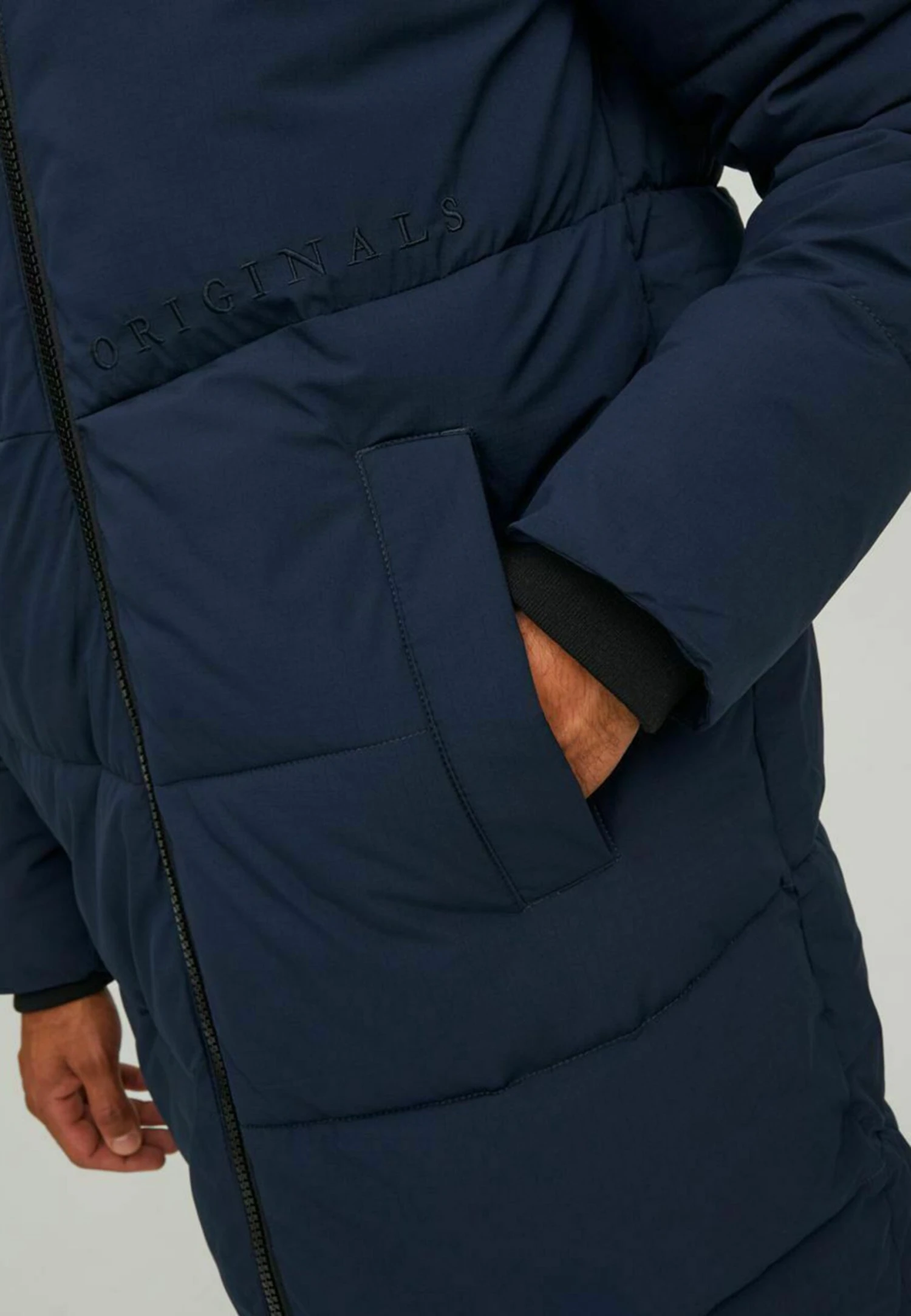 Jack & Jones Lange- Winterjas - Navy Blazer 4 Jack & Jones Lange- Winterjas - Navy Blazer - Afbeelding 4