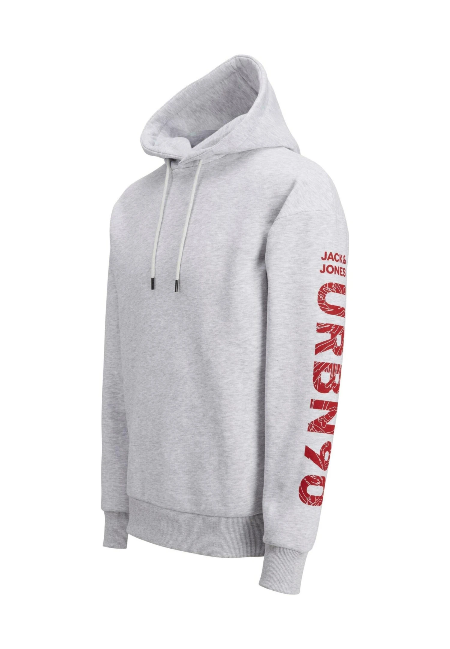 Jack & Jones Jcomono Hood - Hoodie - Light Grey Melange 2 Jack & Jones Jcomono Hood - Hoodie - Light Grey Melange - Afbeelding 2
