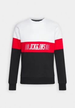 Jack & Jones Jjmateo Crew Neck - Sweater - White Detail/Black Bottom -Jack & Jones Verkoopwinkel 492eb45c2f794c918ef43b945dd2a9e6
