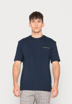 Jack & Jones Jjrdd Eddy Ss Crew Neck Sn - T-Shirt Print - Navy Blazer