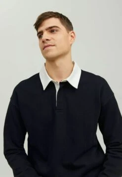 Jack & Jones Langarm - Poloshirt - Black -Jack & Jones Verkoopwinkel 4c41f5716b9b40039cd0a3d96573fc28