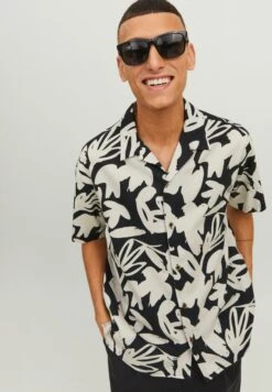 Jack & Jones Jorcabana Aop Ss Ln - Overhemd - Moonbeam -Jack & Jones Verkoopwinkel 502148b8877443ba8b40dcb3a2254c79